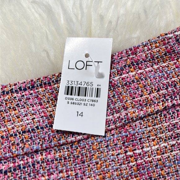 NEW Loft Tweed Shift Skirt Size 14 - Picture 2 of 9